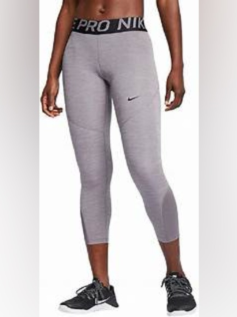 Nike Pro Dri-Fit 7/8 Length, Gun Smoke, Small